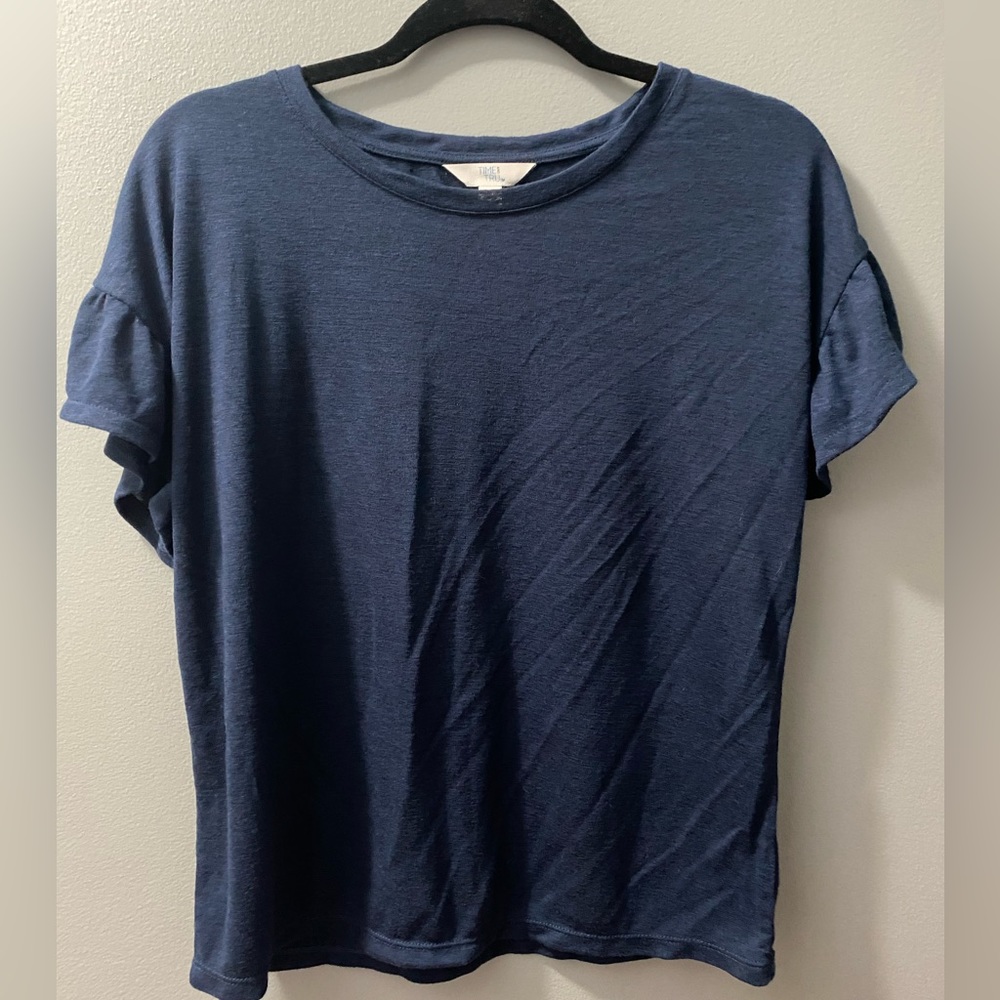 Women’s Time & Tru Flitter Sleeve Tee